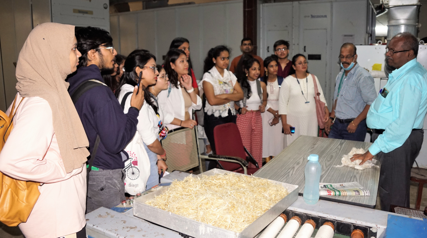 Visit of students from College of National Institute of Fashion Technology, Kharghar at ICAR-CIRCOT, Mumbai. Image-1