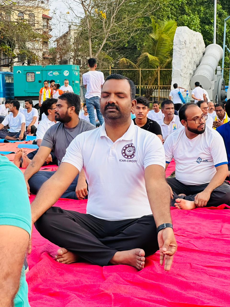 ICAR-CIRCOT celebrated International Yoga Day Image-3