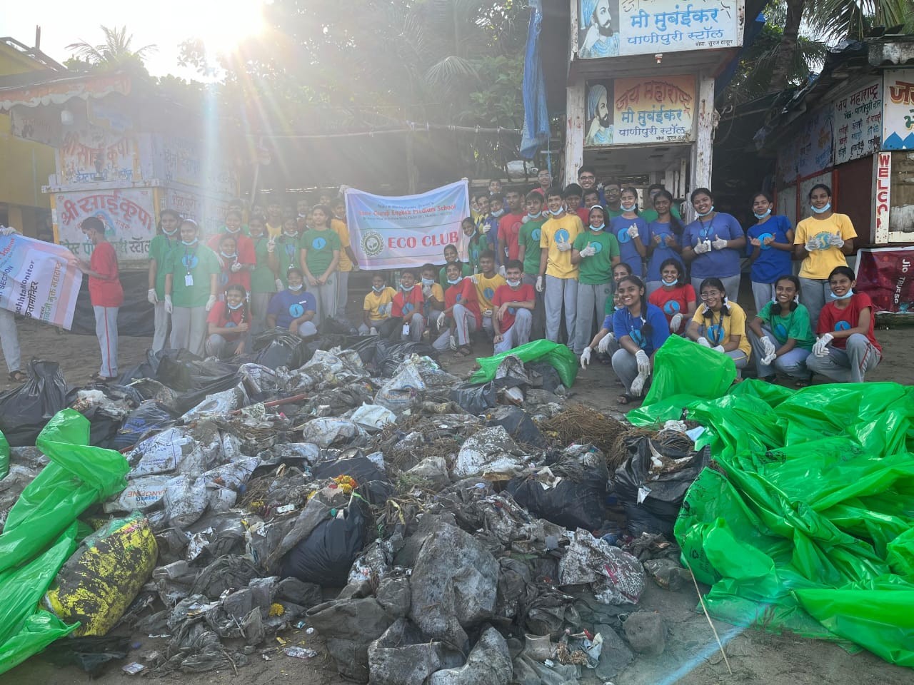 Campaign on discarding the use of Single Use Plastics with School Childrens photo