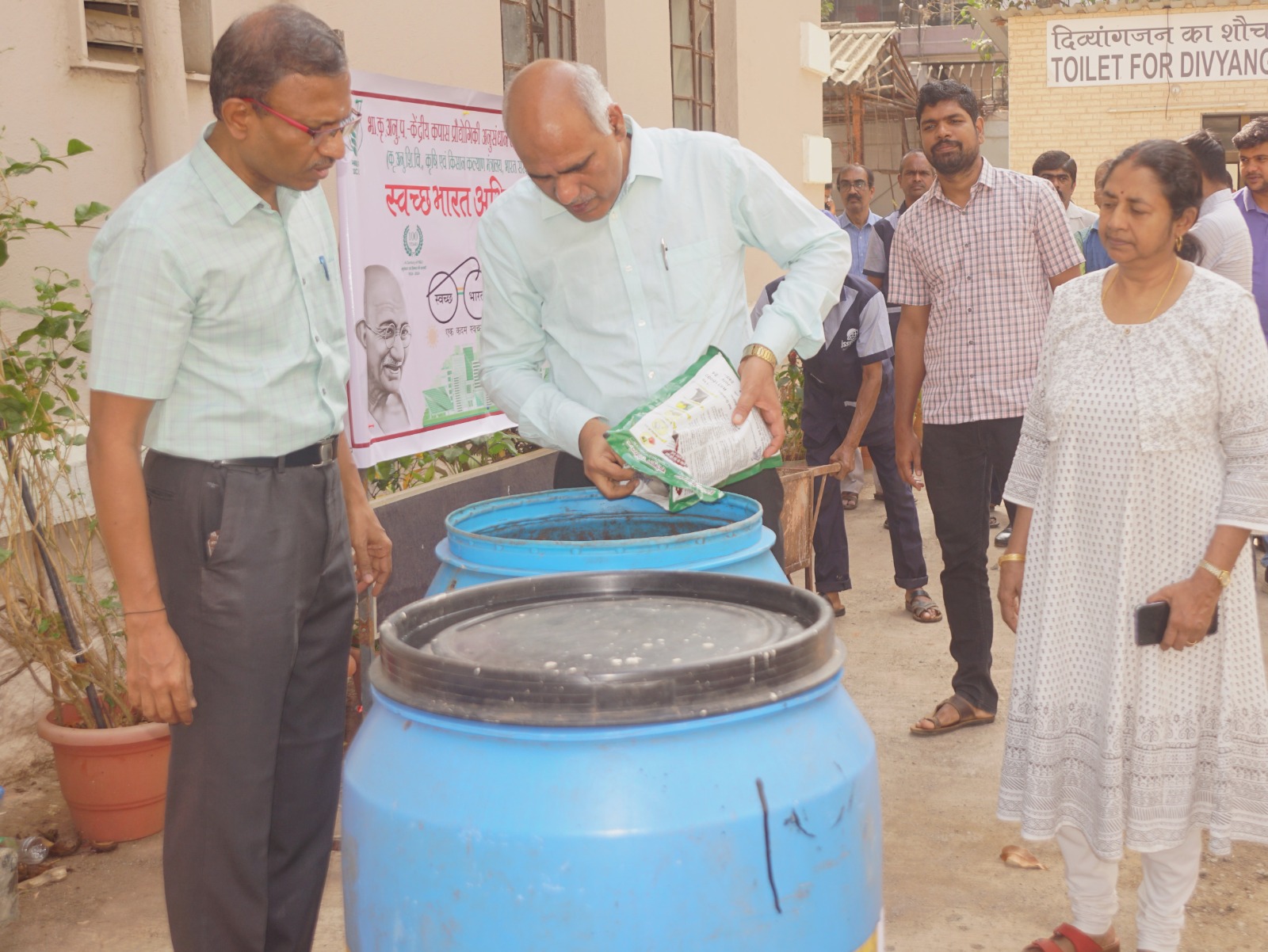 Practical demonstration on Compost preparation