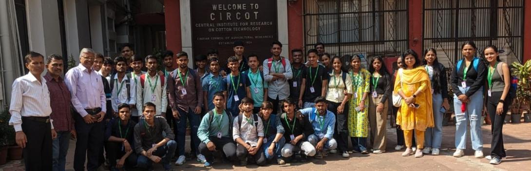 Image of Visit of students from SASMIRA’s Institute of Man-made Textiles, Worli to ICAR-CIRCOT