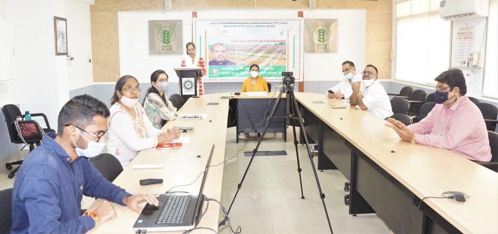 Image of ICAR-CIRCOT conducted a webinar on “Cotton Crop for Food and Nutrition” on the theme “Food and Nutrition for Farmers” on 26th August, 2021 in line with DARE-ICAR Campaign for India@75* भारत का अमृत महोत्सव