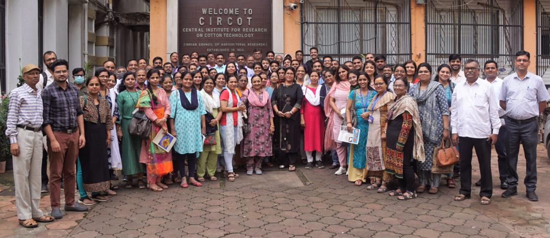 Image of Visit of staff from Homi Bhabha Center for Science Education (HBCSE), Mankhurd (Mumbai) to ICAR-CIRCOT, Mumbai, on 24th August, 2022.