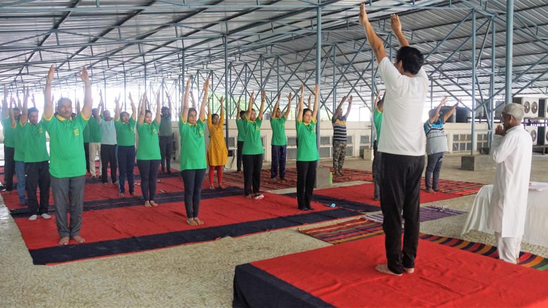 Image of ICAR-Central Institute for Research on Cotton Technology, Mumbai celebrated 42nd DARE-ICAR-CIRCOT public awareness campaign under India @75 with celebration of International Yoga Day-2022 on 21.06.2022