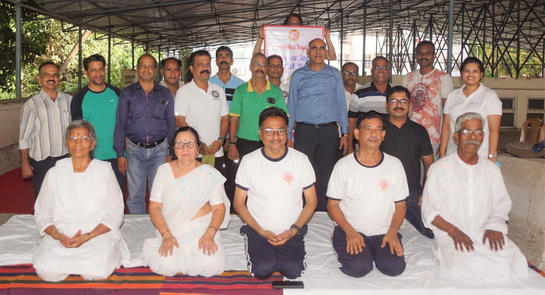 Image of ICAR-CIRCOT celebrated International Yoga Day.