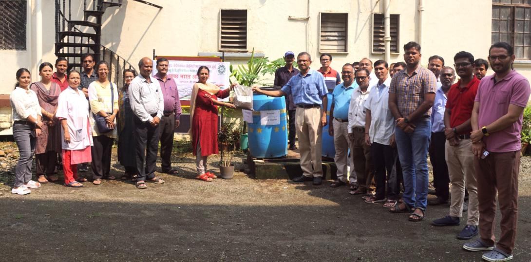 Image of ICAR-CIRCOT organized an awareness campaign about generation of wealth from waste by aerobic composting on 29th September 2023