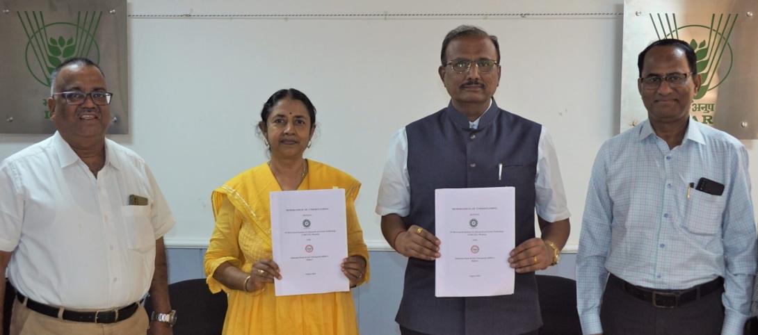 Image of A Memorandum of Understanding (MoU) was signed between ICAR-Central Institute for Research on Cotton Technology (ICAR-CIRCOT), Mumbai with Mahatma Phule Krishi Vidyapeeth (MPKV), Rahuri for carrying out Collaborative Research on Efficacy Evaluation of ICAR-CIRCOT Nano-Sulphur as fertilizer formulation for different field crops.