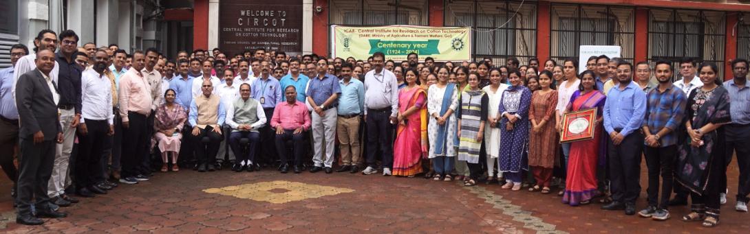 Union Minister Shri. Shivaraj Singh Chouhan visits ICAR-CIRCOT to review the Research and Development programmes on 9th July, 2024