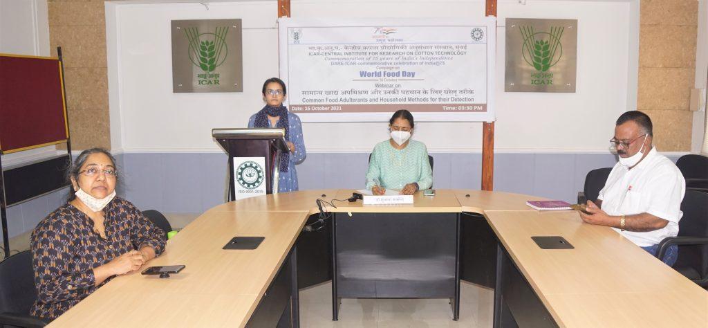 Image of Celebration of World Food Day in ICAR-CIRCOT on 16th Oct. 2021 as 15th event under DARE- ICAR Campaign for India@75