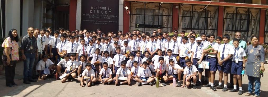 Image of Visit of Students and faculty members from St. Joseph High School, Wadala to ICAR-CIRCOT on 15th Feb, 2023.