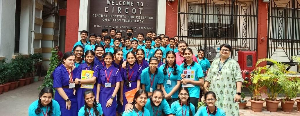 Image of Visit of students and faculty members from, Amulakh Amichand V.V Vidayalaya, Kidwai Road Matunga to CIRCOT on 15 Mar, 2023.