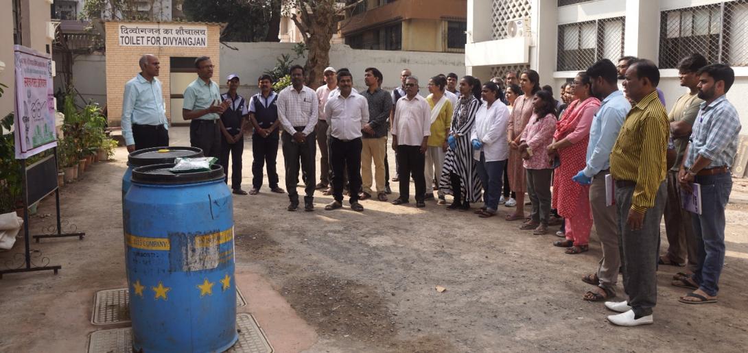 Demonstration of 'Compost Preparation Using Kitchen Waste 