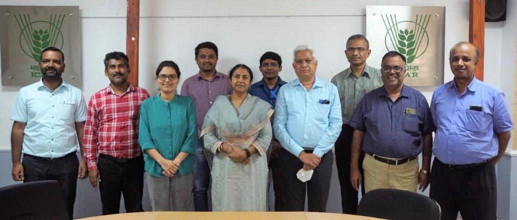 Image of Brainstorming session on collaborative research in the fields of agro-textiles and biocomposites between ICAR-CIRCOT, Mumbai and ICAR-DFR, Pune